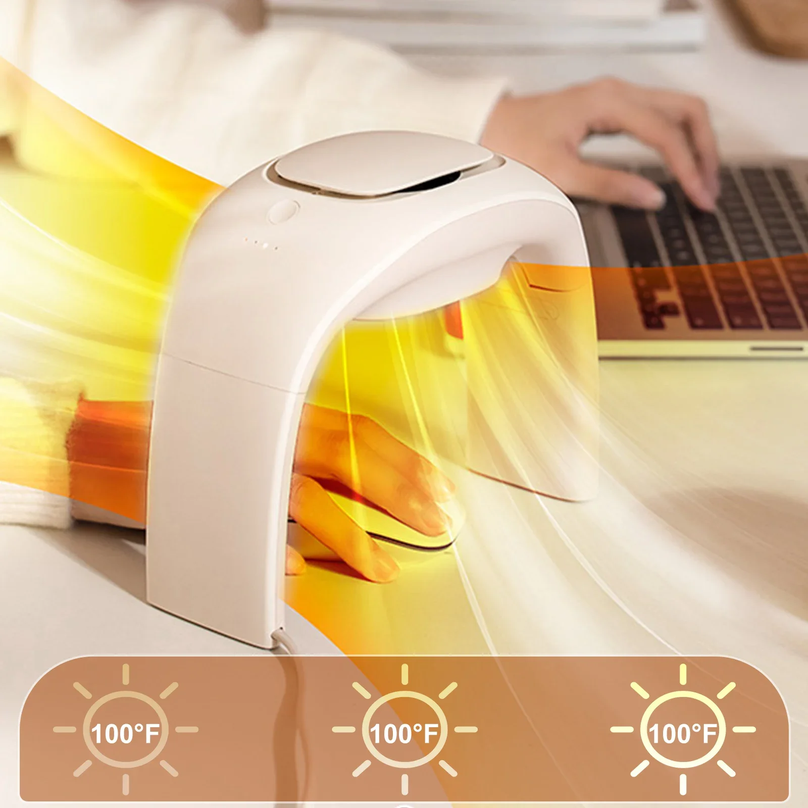 Office High Tech - Eary Przenośny Podgrzewacz do Rąk na