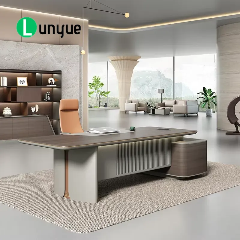 Office Tech Furniture - Luksusowe, nowoczesne biurko w kształcie litery