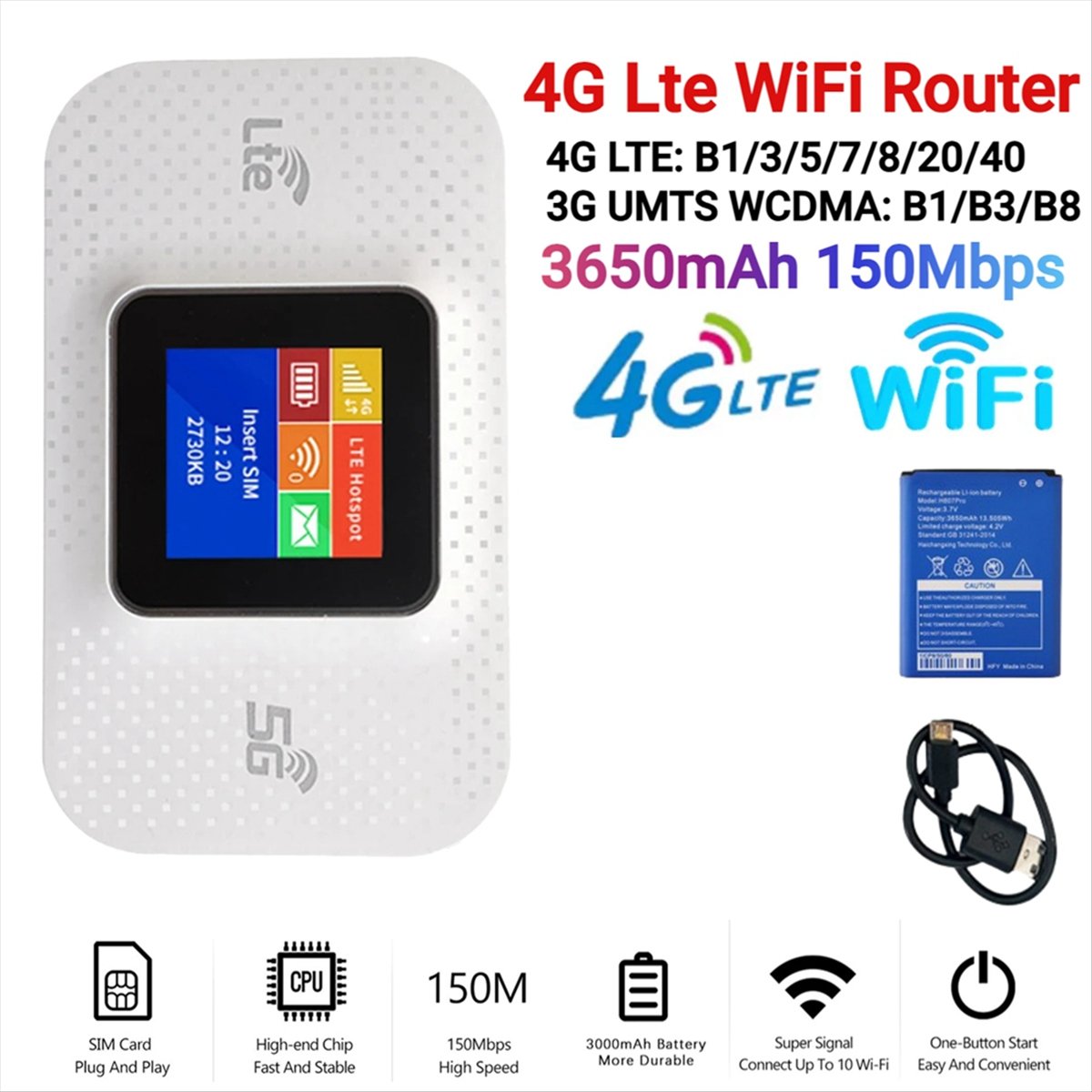 【50% ZNIŻKI】Router WiFi H807Pr – 4G Lte Router Sim recenzja i cena