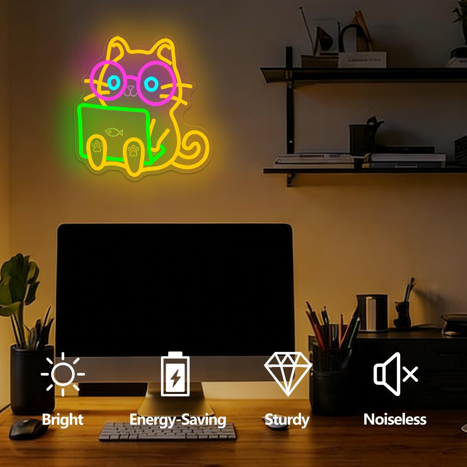Neonowy znak LED w kształcie k – The Office It Tech recenzja i cena