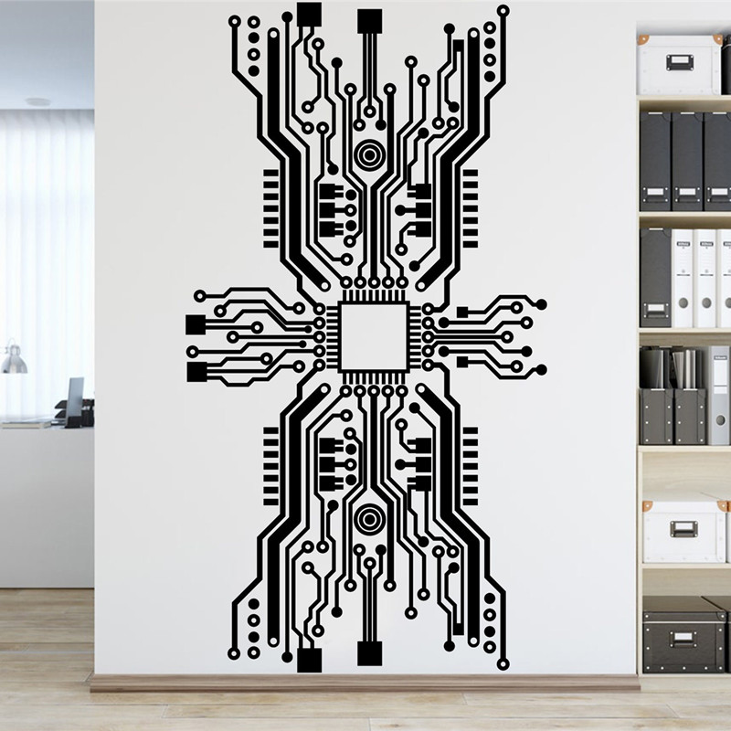 Naklejka ścienna z obwodami dr – The Office It Tech recenzja i cena