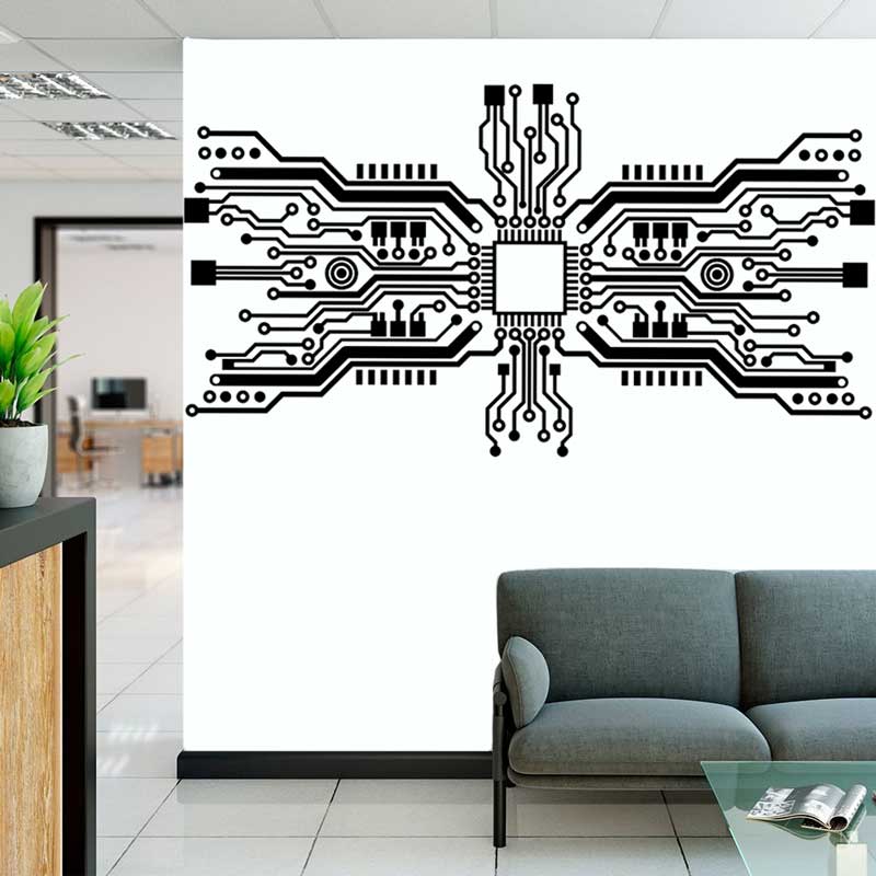 Naklejka ścienna z obwodami dr – The Office It Tech recenzja i cena